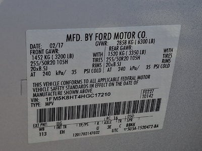 2017 Ford Explorer Platinum