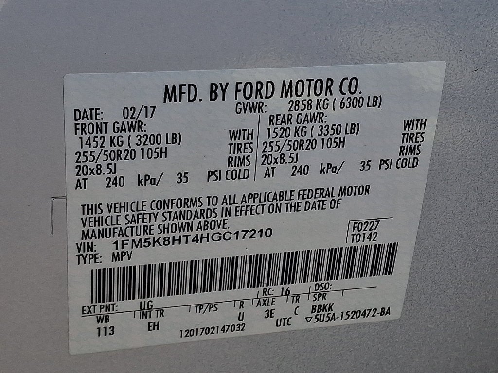 2017 Ford Explorer Platinum