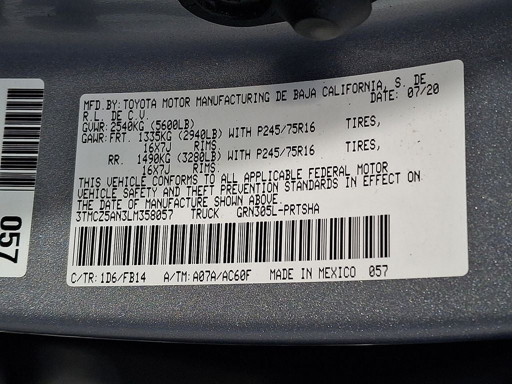 2020 Toyota Tacoma SR V6