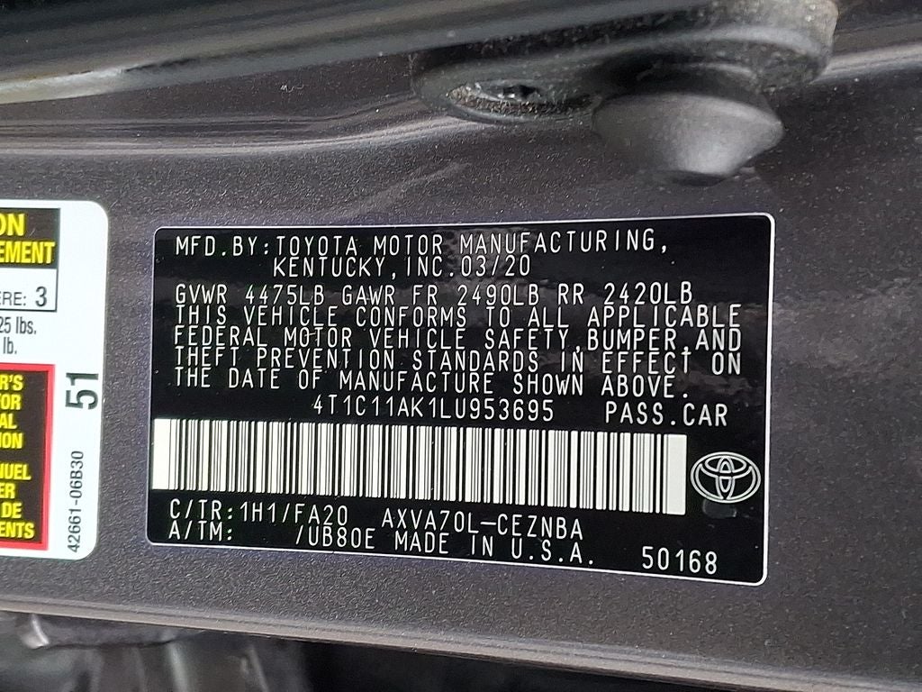 2020 Toyota Camry LE