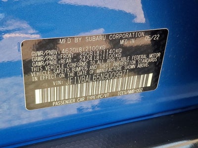 2022 Subaru WRX Limited