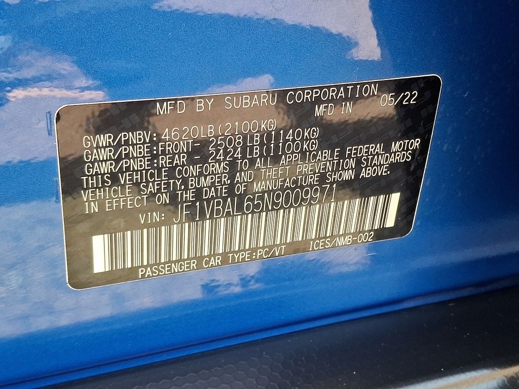 2022 Subaru WRX Limited