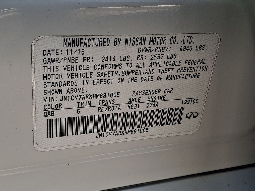 2017 INFINITI Q50 Premium AWD