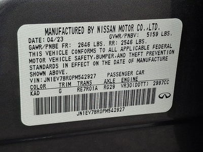 2023 INFINITI Q50 LUXE AWD