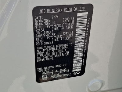 2024 INFINITI QX80 SENSORY 4WD
