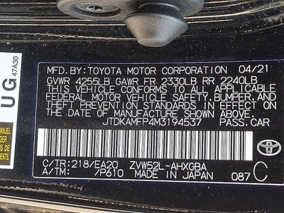 2021 Toyota Prius Prime XLE