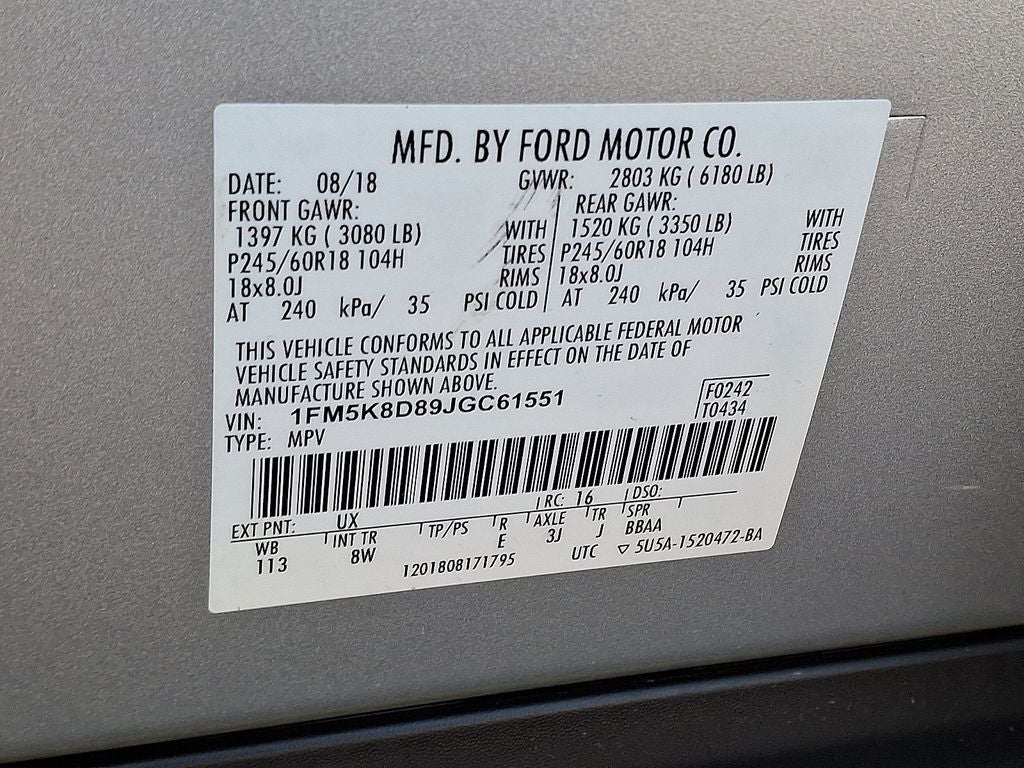 2018 Ford Explorer XLT