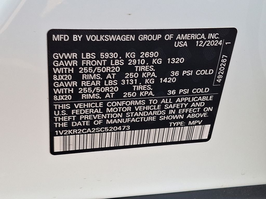 2025 Volkswagen Atlas 2.0T SE w/Technology