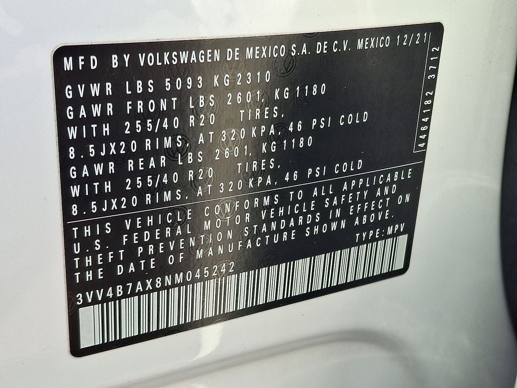 2022 Volkswagen Tiguan 2.0T SEL R-Line