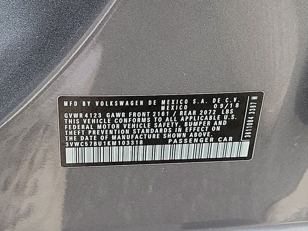 2019 Volkswagen Jetta 1.4T SE