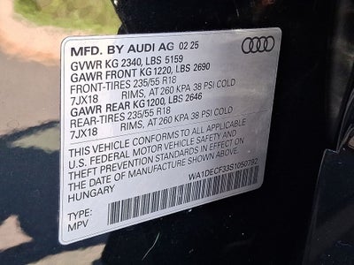 2025 Audi Q3 Premium S Line quattro