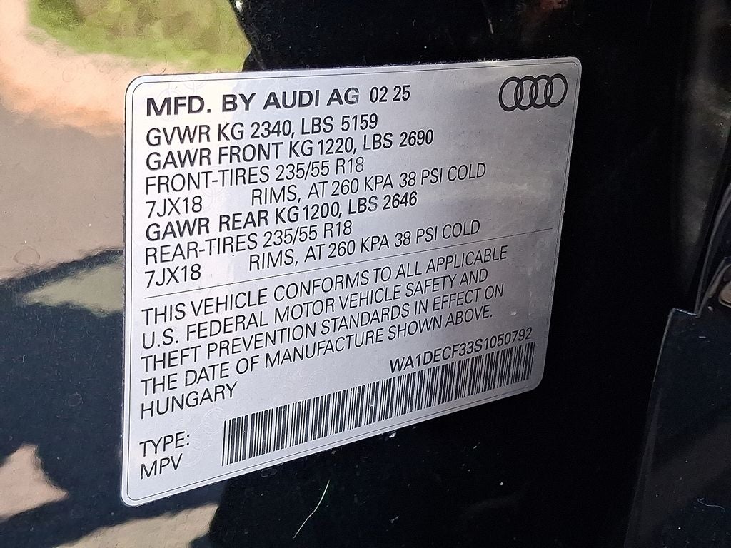 2025 Audi Q3 Premium S Line quattro