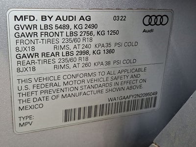 2022 Audi Q5 45 S line Premium quattro