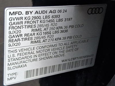 2025 Audi Q7 45 Premium Plus quattro