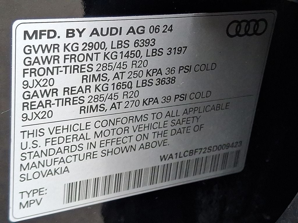 2025 Audi Q7 45 Premium Plus quattro