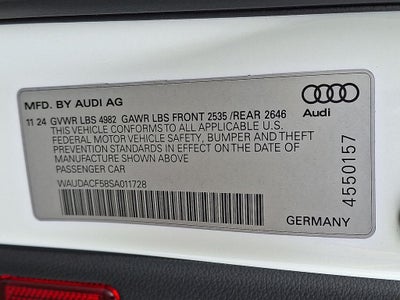 2025 Audi A5 Sportback 45 S line Premium quattro