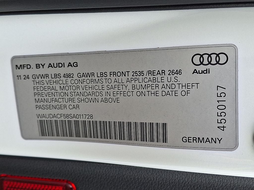 2025 Audi A5 Sportback 45 S line Premium quattro