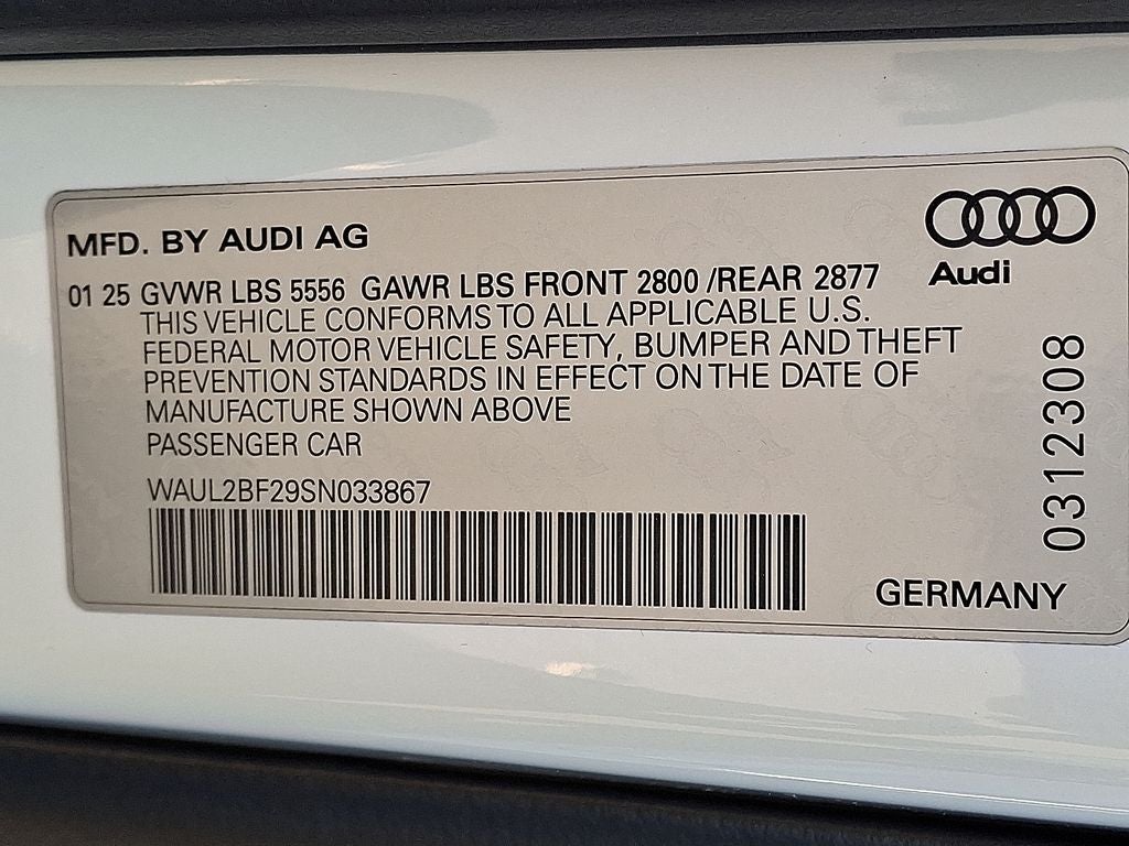 2025 Audi A6 3.0T Premium Plus quattro