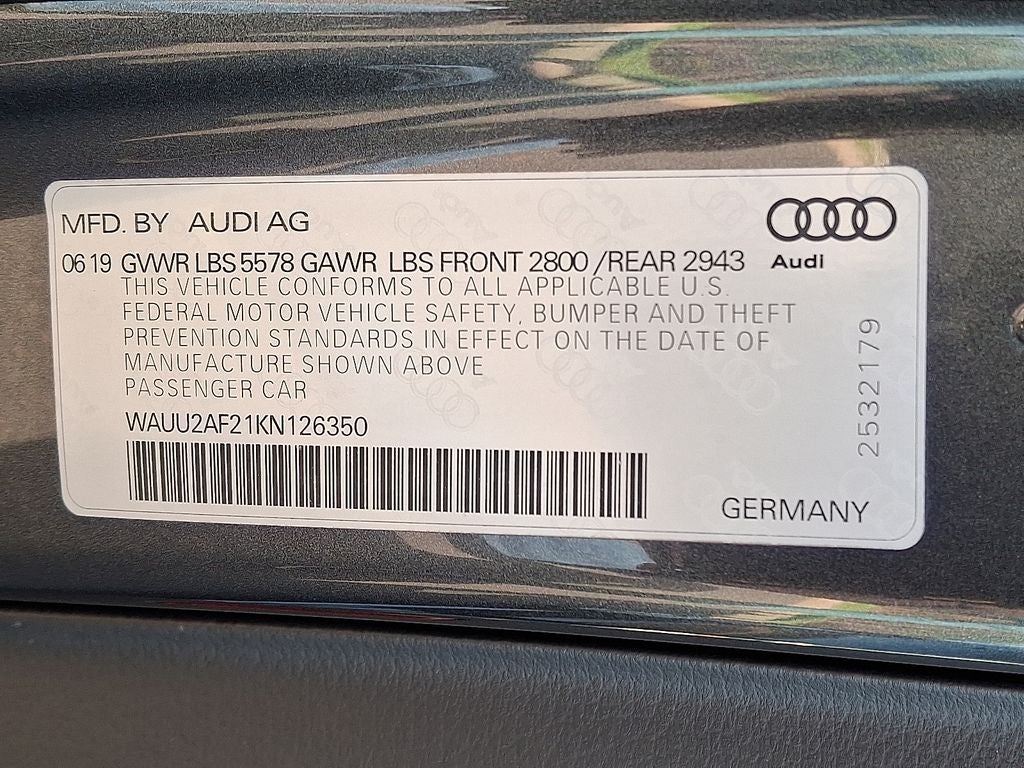 2019 Audi A7 3.0T Premium Plus quattro