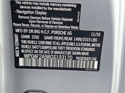2016 Porsche 911 GT3 RS