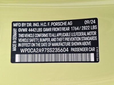 2025 Porsche 911 Carrera