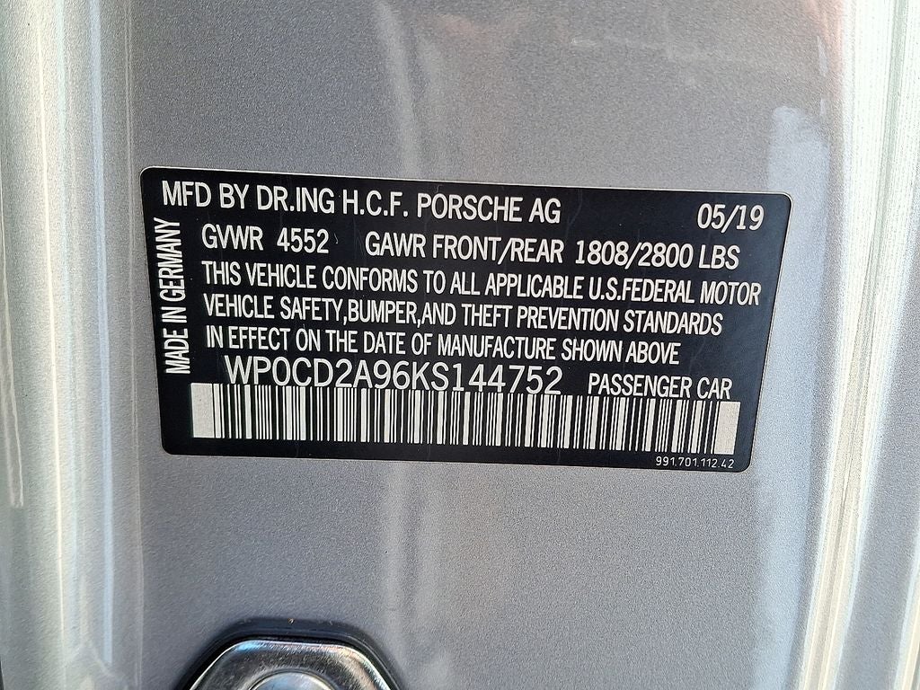 2019 Porsche 911 Turbo