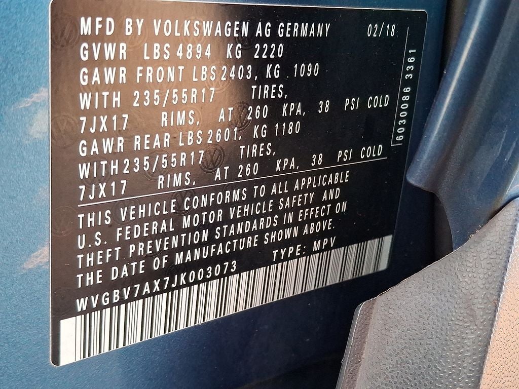 2018 Volkswagen Tiguan Limited 2.0T 4Motion