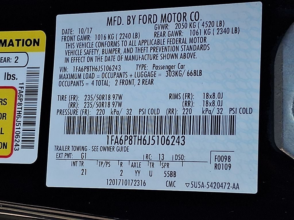 2018 Ford Mustang EcoBoost