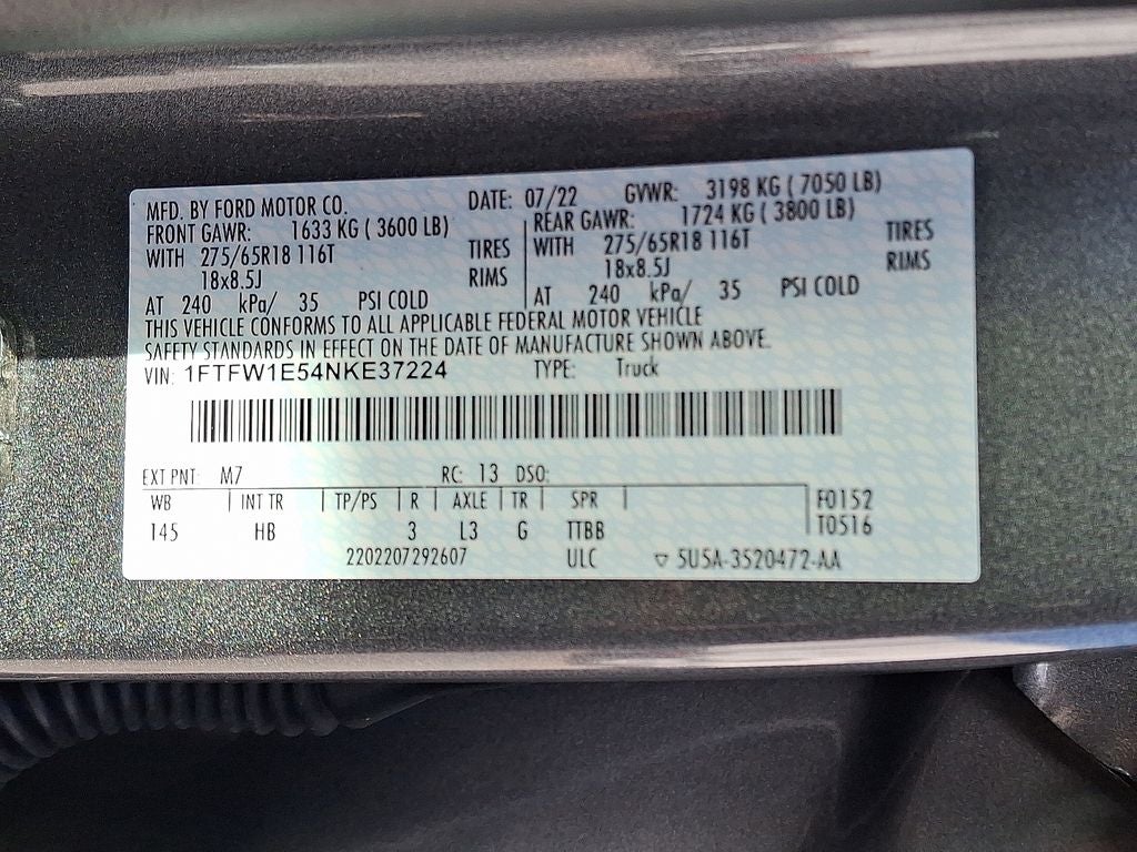 2022 Ford F-150 Lariat