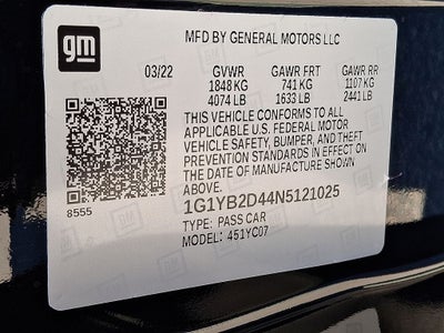 2022 Chevrolet Corvette Stingray 2LT