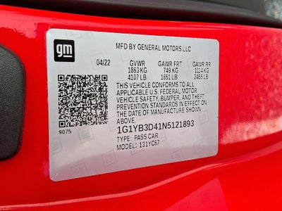 2022 Chevrolet Corvette Stingray 2LT