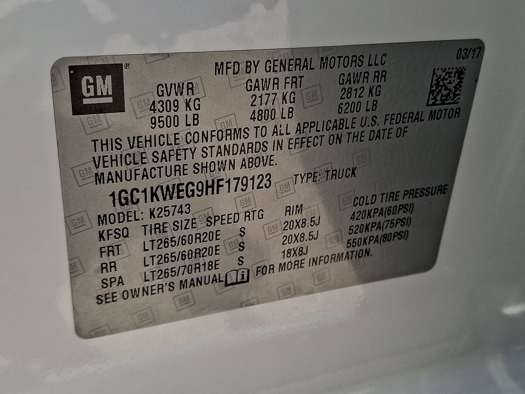 2017 Chevrolet Silverado 2500HD LTZ