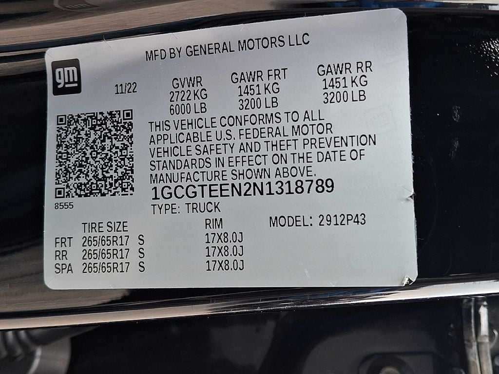 2022 Chevrolet Colorado ZR2