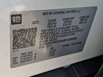 2022 Chevrolet Tahoe RST