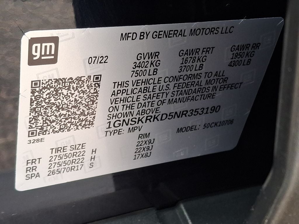 2022 Chevrolet Tahoe RST