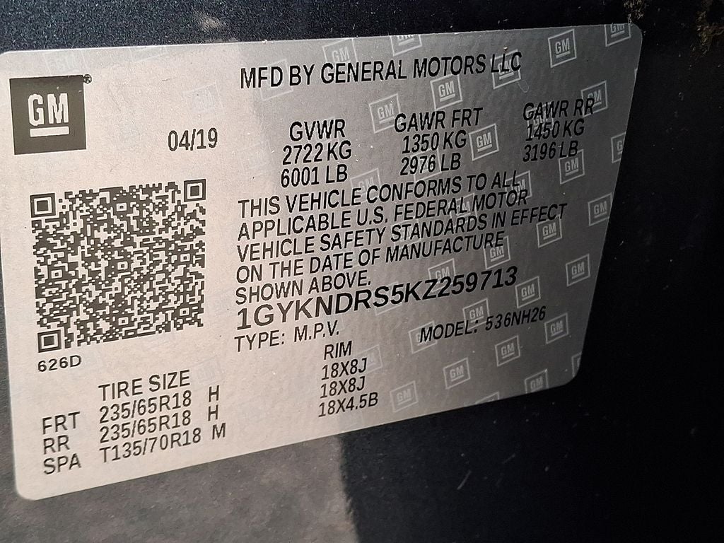 2019 Cadillac XT5 Luxury