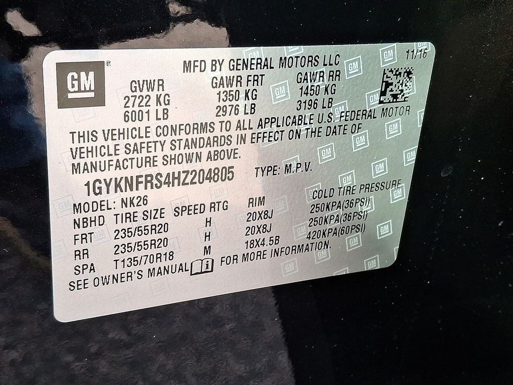 2017 Cadillac XT5 Platinum