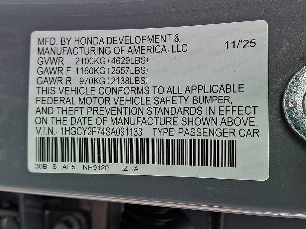 2025 Honda Accord Hybrid Sport-L