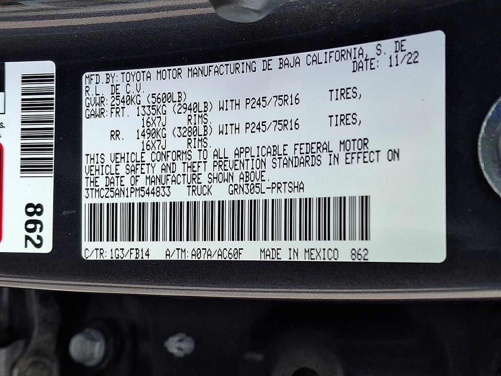 2023 Toyota Tacoma SR V6