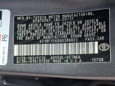 2017 Toyota Camry LE