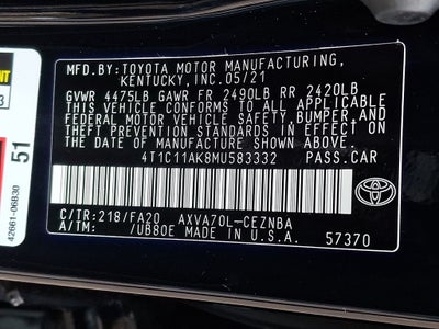 2021 Toyota Camry LE