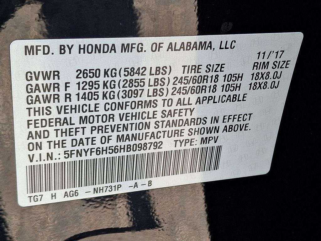 2017 Honda Pilot EX-L