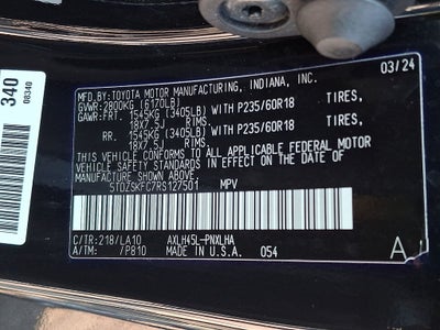 2024 Toyota Sienna Limited 7 Passenger