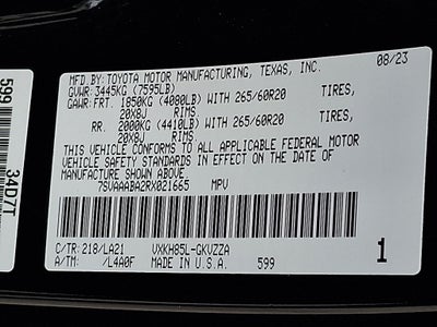 2024 Toyota Sequoia Platinum