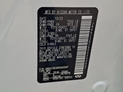 2024 INFINITI QX80 Sensory