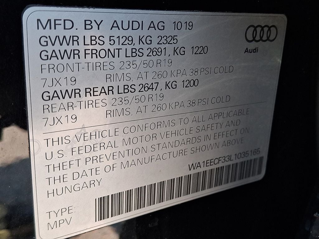 2020 Audi Q3 Premium Plus S line quattro