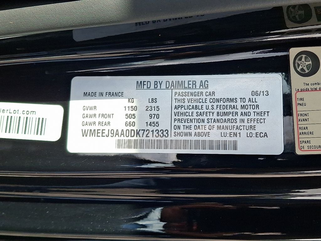 2013 smart Fortwo electric drive Passion