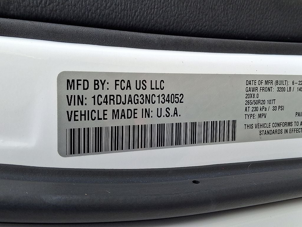 2022 Dodge Durango SXT