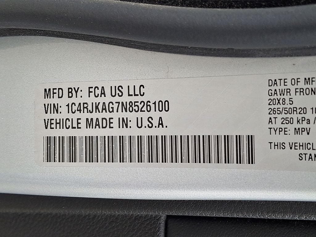2022 Jeep Grand Cherokee L Altitude