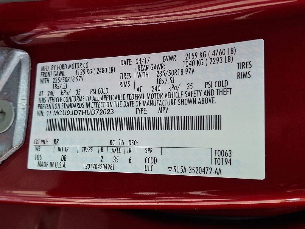 2017 Ford Escape Titanium